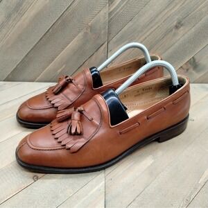 Florsheim Imperial Tassel Italian Leather Loafers Mens Size‎ 9 D Brown Shoes